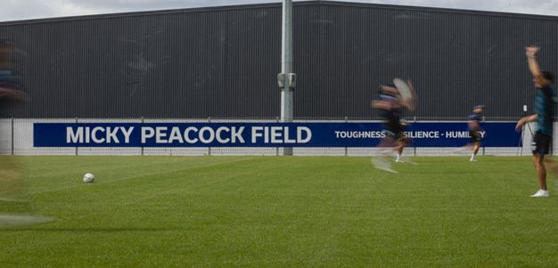 Training field name honours brave fan Micky Peacock