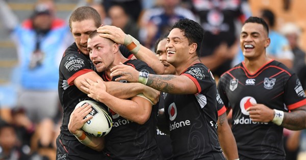 Keiran Foran's fairy tale winning debut for Vodafone Warriors | Warriors