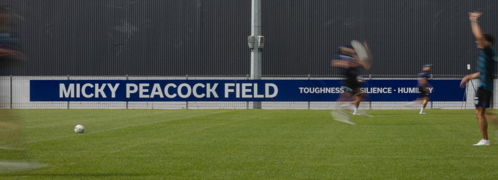 Training field name honours brave fan Micky Peacock