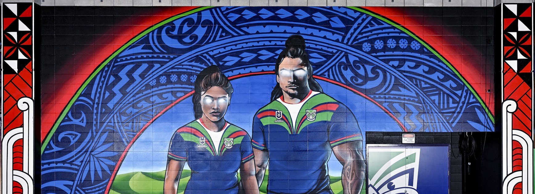 Huge mural unveiled celebrating Go Media Stadium's legacy